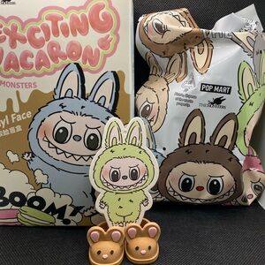 Authentic Pop Mart Exciting Macaron Labubu - “Green Grape” Confirmed via card